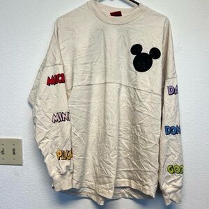 Cream Disney long sleeve with Mickey Mouse Design